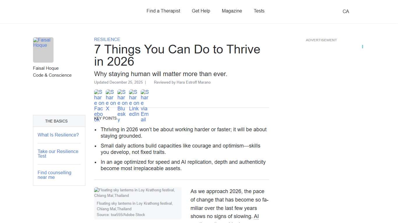 7 Things You Can Do to Thrive in 2026 Psychology Today Canada